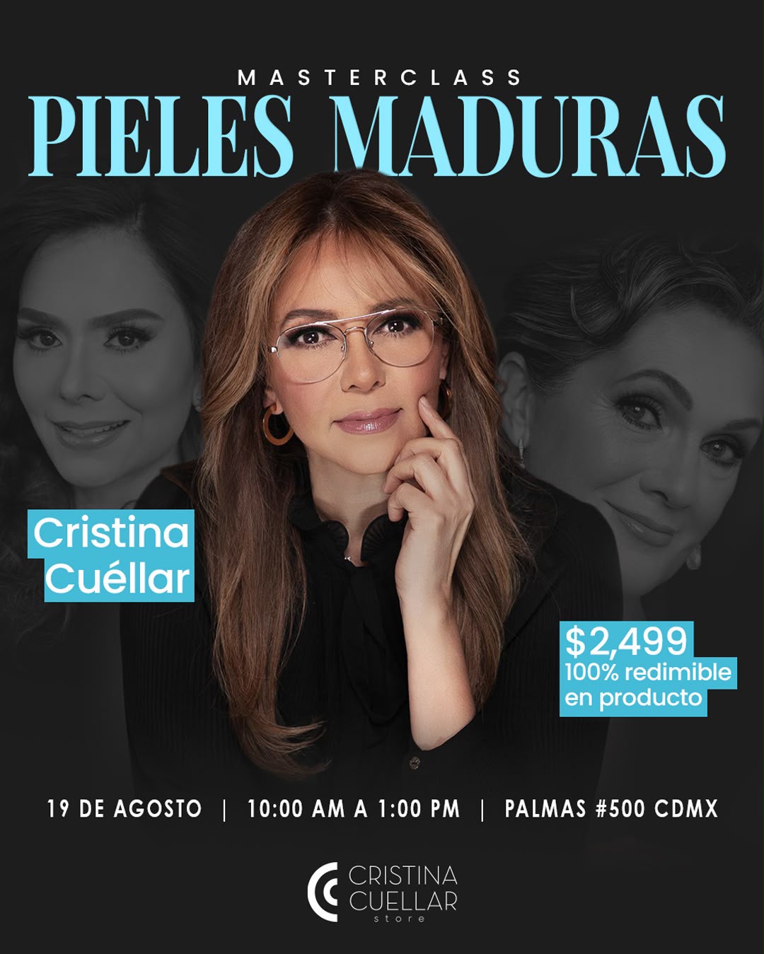 Masterclass Presencial con Cristina Cuéllar X Cristina Cuéllar Store 19/08/26