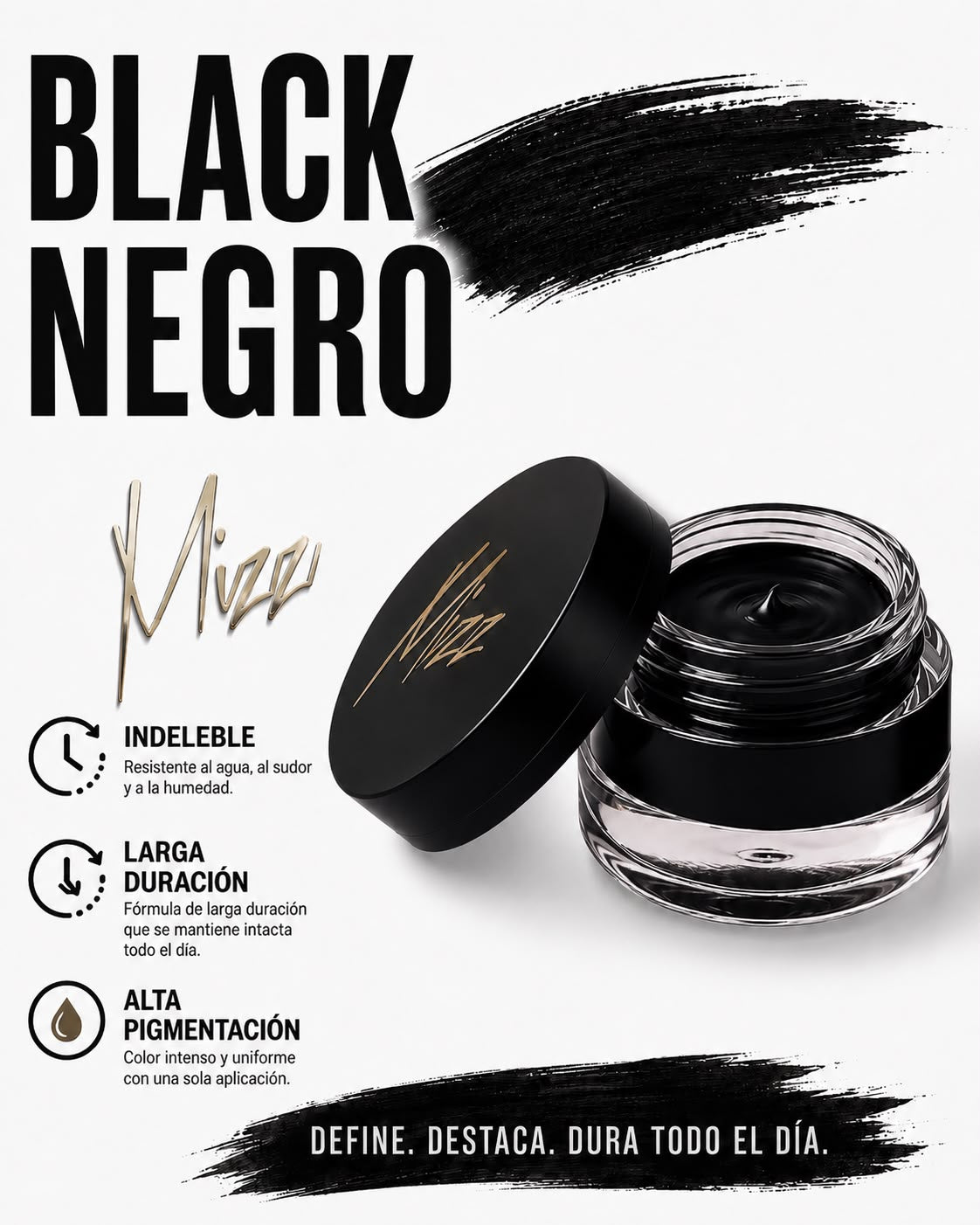 Gel Eyeliner Delineador en Gel Mizz